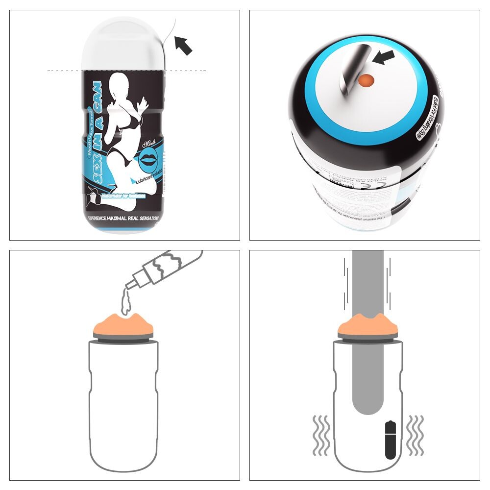 Masturbatore Sexy Mouth Vibro - immagine 4