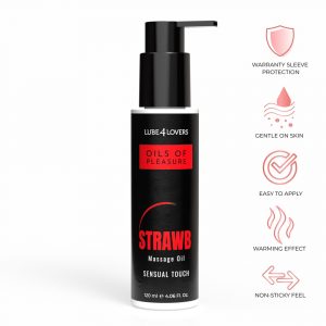 Olio da Massaggio Pleasure Fragola 120 ml