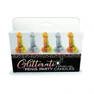 Candeline a Forma di Pene Glitter