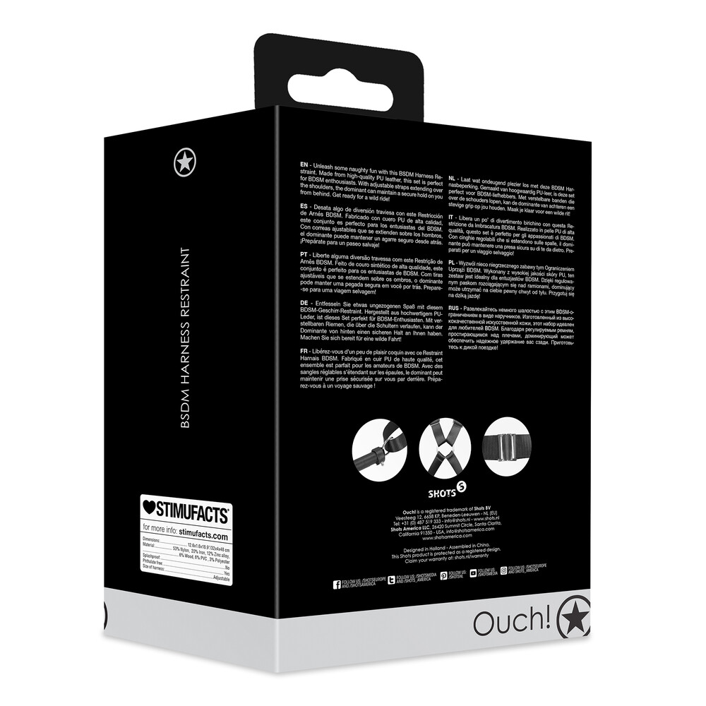 Costrittivo Bondage Harness Restraint - immagine 9