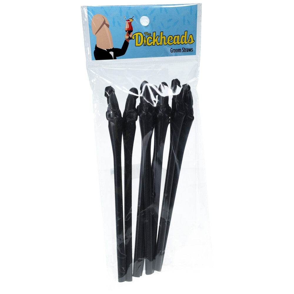 Cannucce a forma di Pene Groom Straws - immagine 2