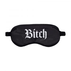 Maschera Sexy Bitch-Printed Satin